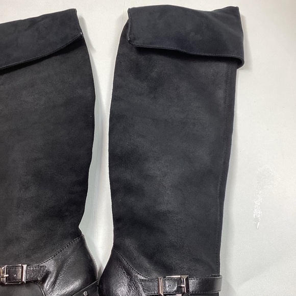 Rachel Roy Rfenkala Suede Boots Size 7 Black - Picture 12 of 14